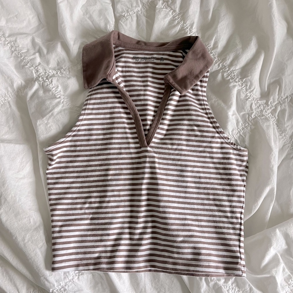 Crop Polo Tank